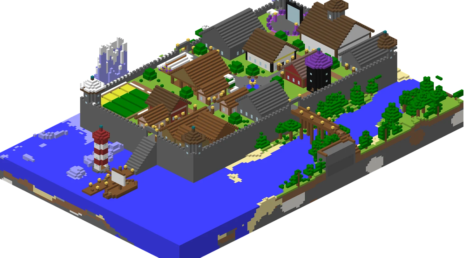 Maqueta de Puerto Alba, el pueblo donde empiezan todos