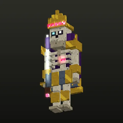 Diseño de Varkhal, el Rey Esqueleto